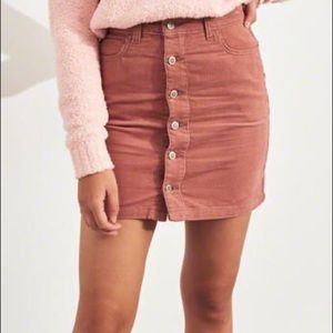 Hollister | Ultra High Rise Pink Corduroy Skirt